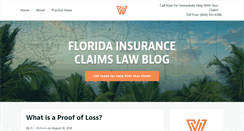 Desktop Screenshot of insuranceclaimlawyerblog.com